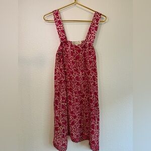 Natalie Martin Fuchsia and Cream Floral Silk Dress L